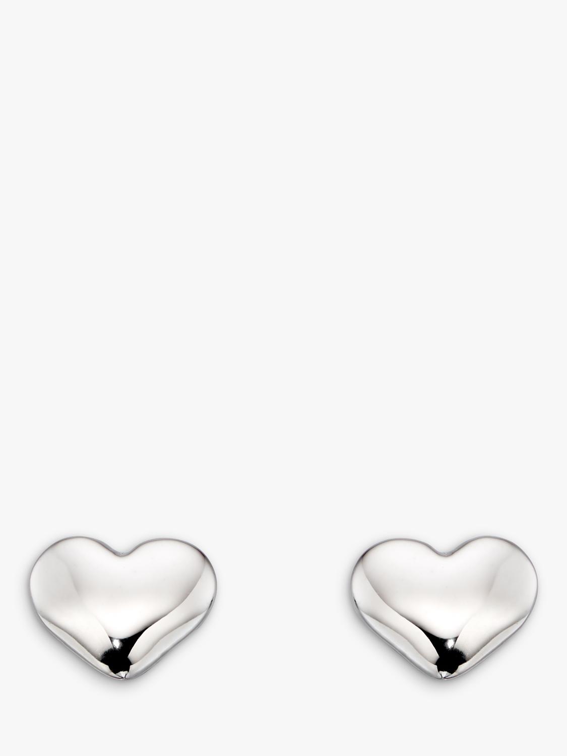 Little Star heart stud earrings sterling silver - (British brand)