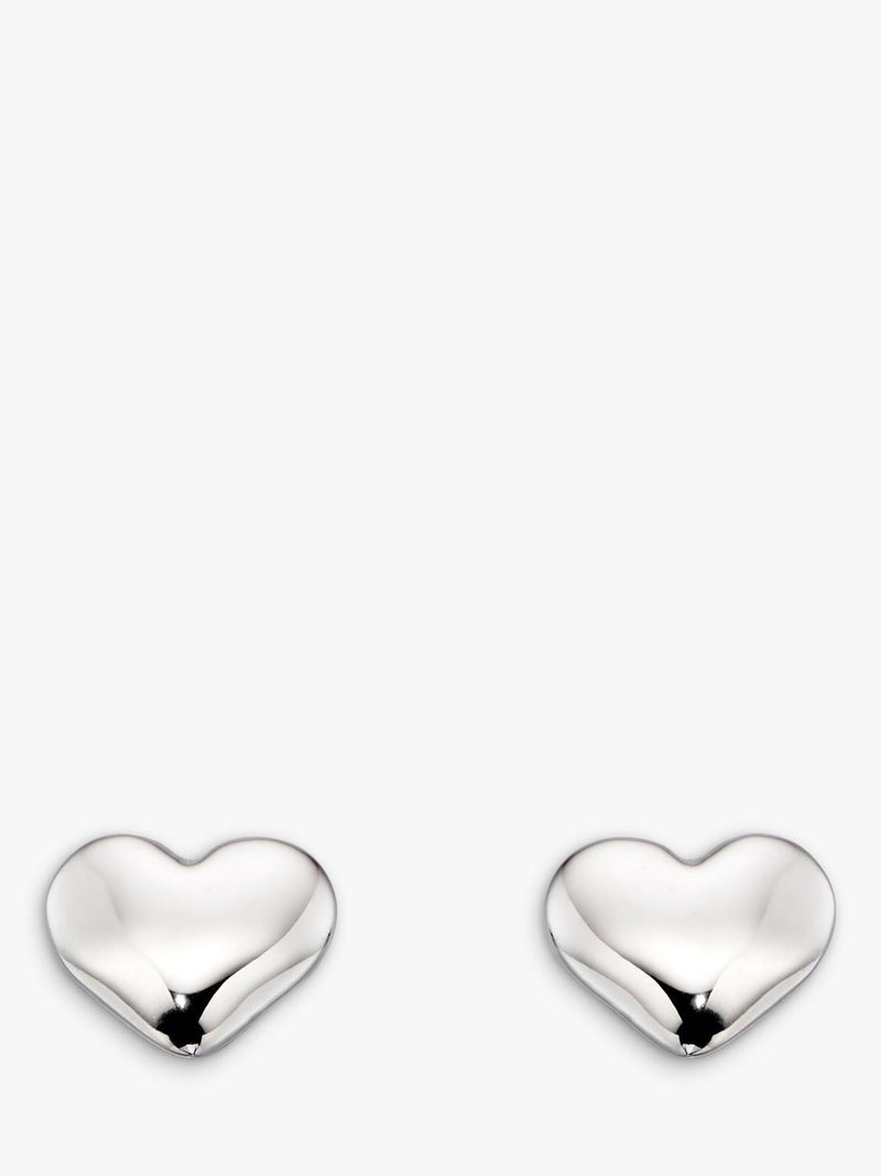 Little Star heart stud earrings sterling silver - (British brand)