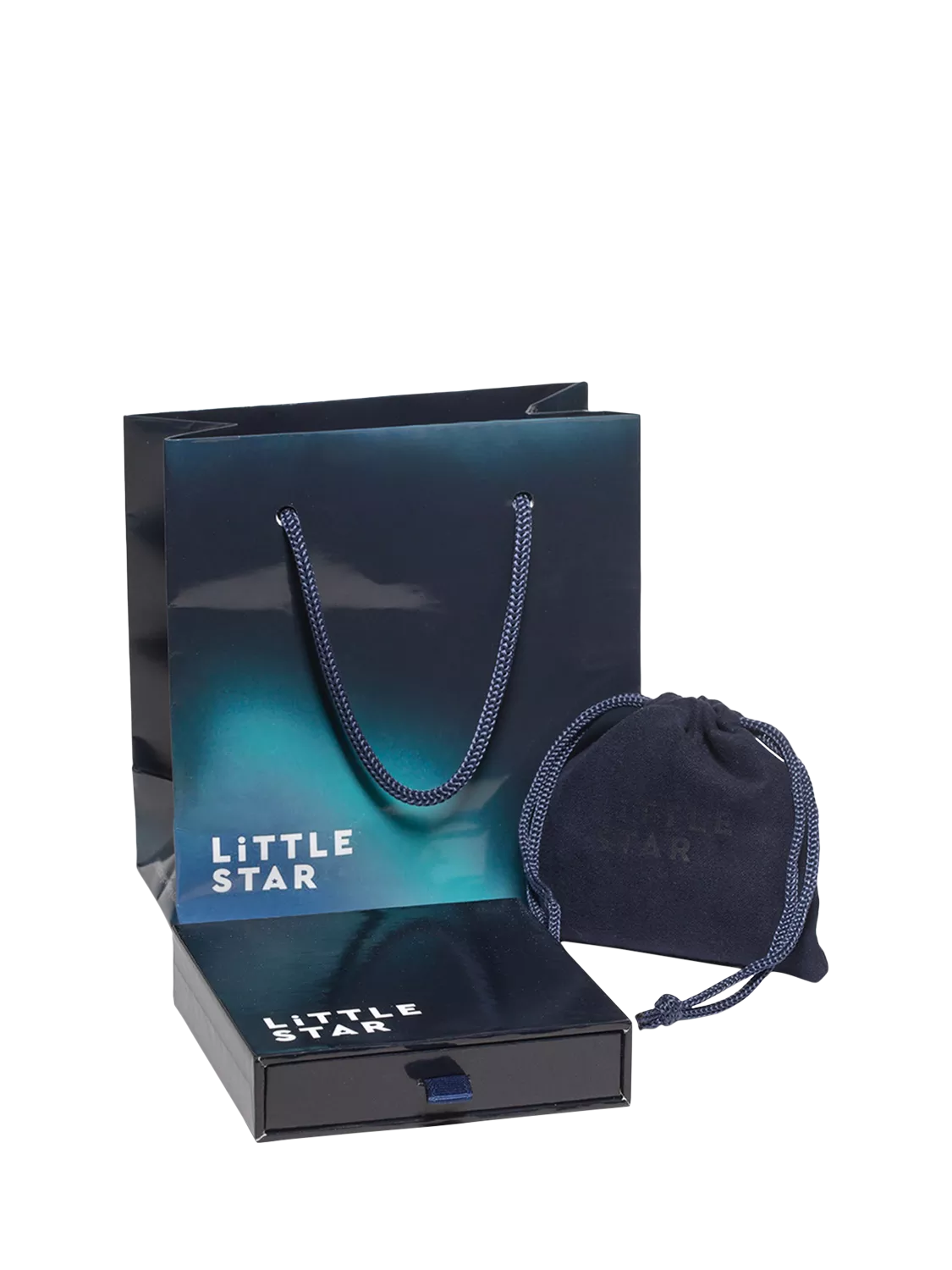Little Star Suri diamond heart stud earrings (British brand)
