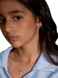 Little Star Kids' Emily Heart stud earrings rose gold, UK version