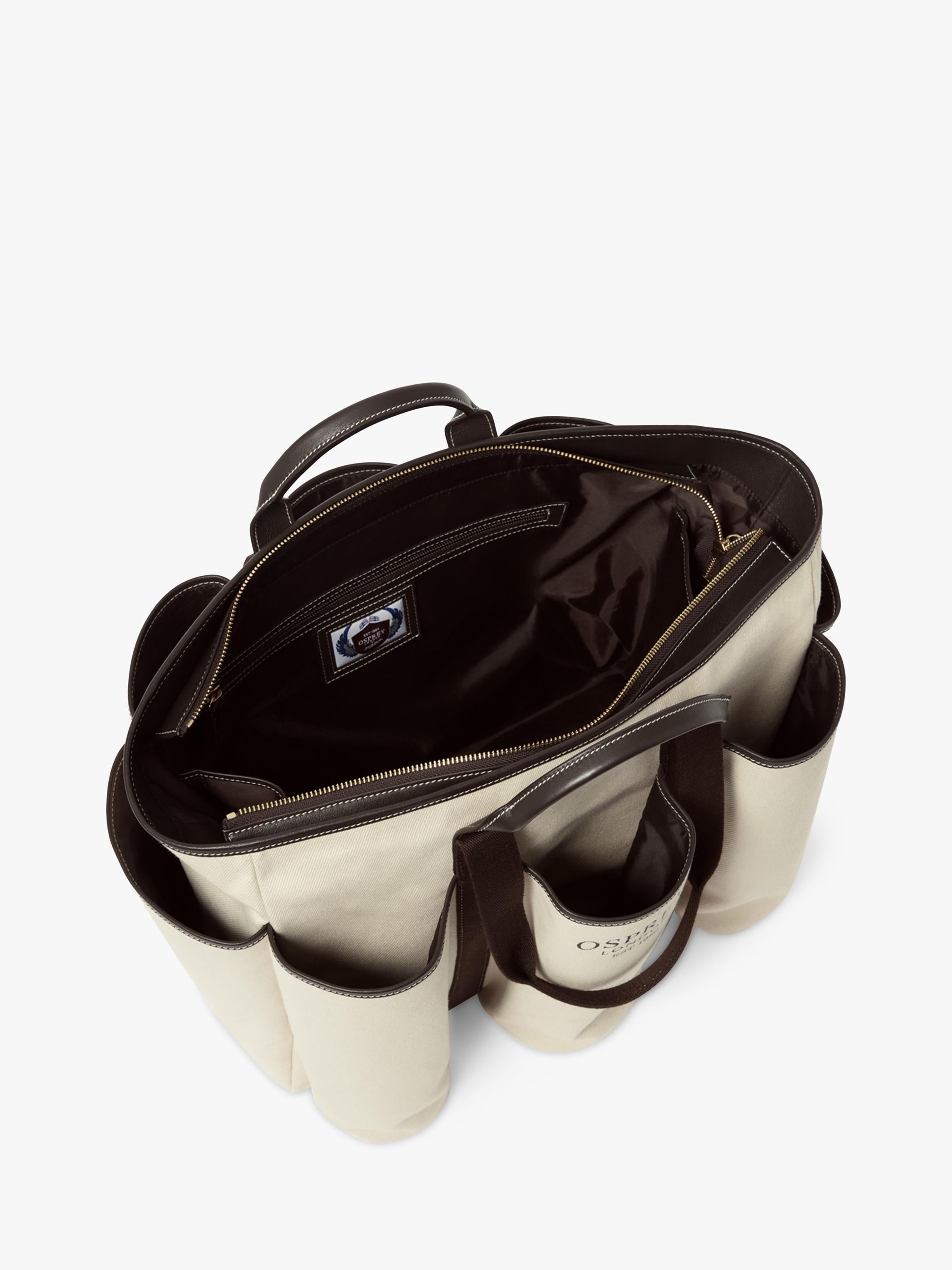 OSPREY LONDON Great Gaddesden picnic bag with leather trim - (British brand)