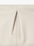 Osprey London Carina Luxe leather shrug bag light stone - British product