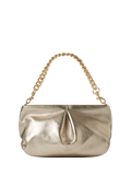 Osprey London Carina Luxe leather shrug bag metallic gold (British brand)