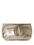 Osprey London Carina Luxe leather shrug bag metallic gold (British brand)
