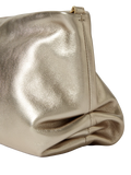 Osprey London Carina Luxe leather shrug bag metallic gold (British brand)