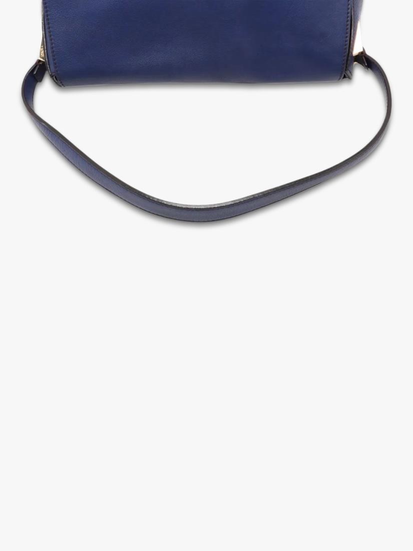 Fendi Big Mama blue leather shoulder bag (British brand)