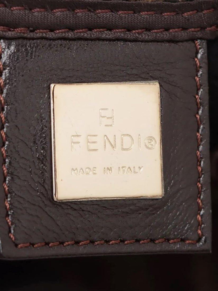 Fendi wool baguette bag brown, UK version