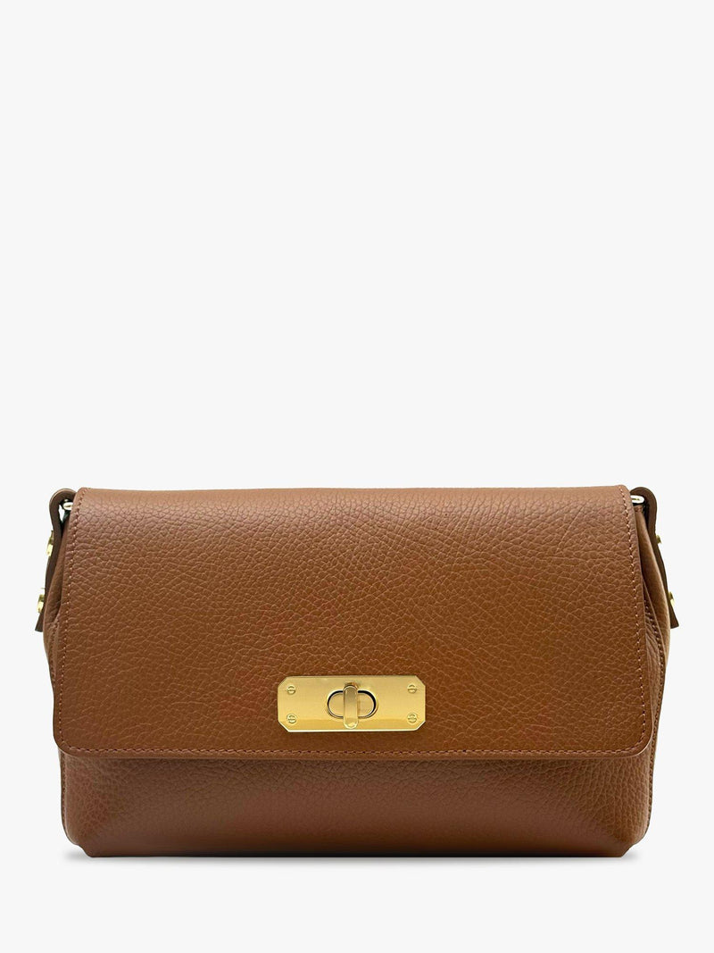 Apatchy London Maisie Midi Leather Bag in Tan, UK version