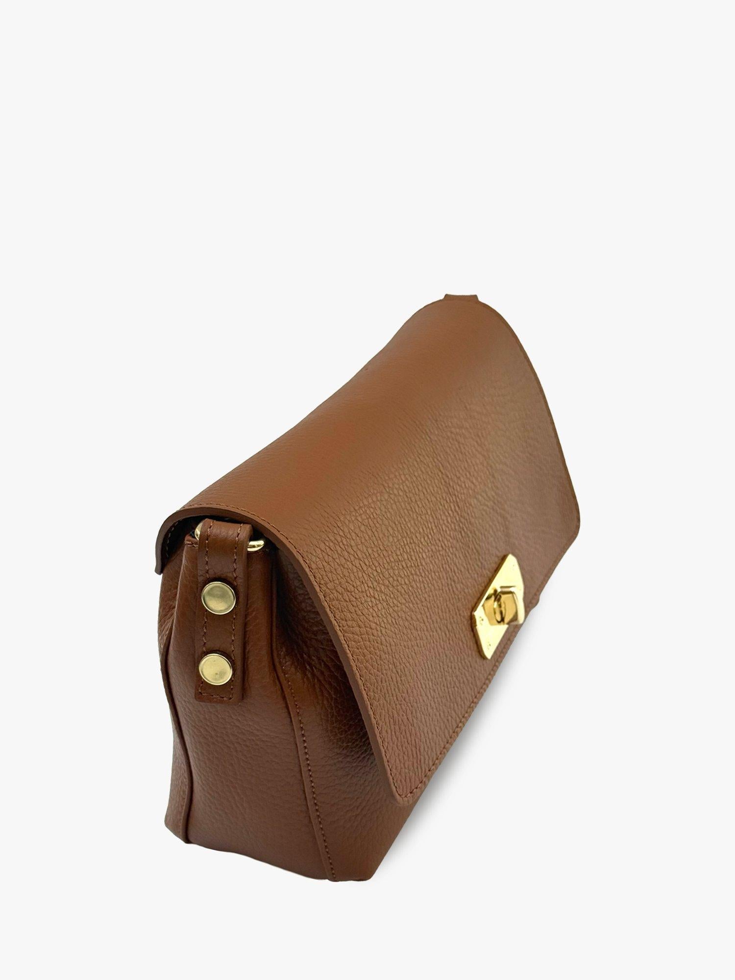 Apatchy London Maisie Midi Leather Bag in Tan, UK version