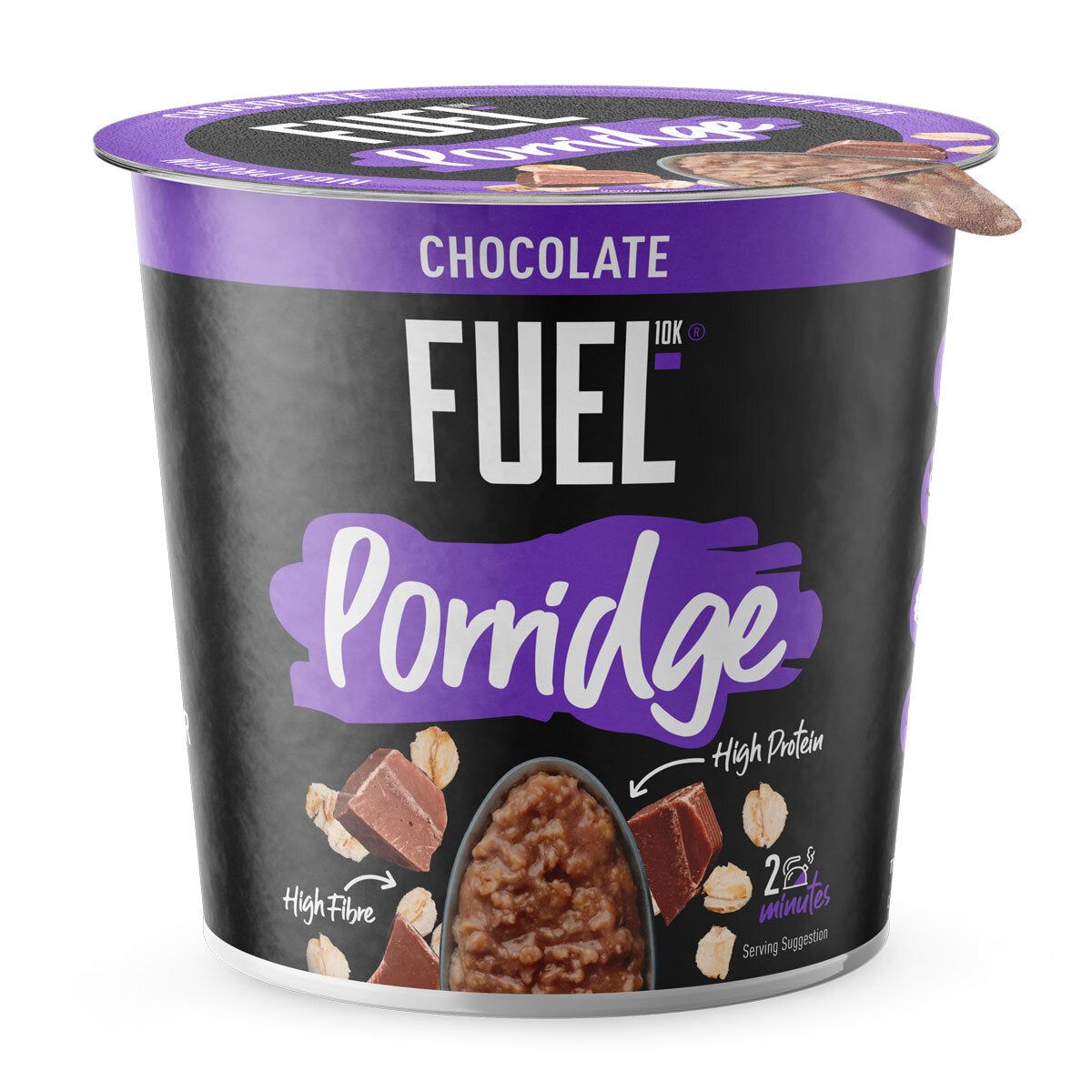 Fuel 10k Chocolate Porridge Pots, 12 x 70g GOODS Costco UK