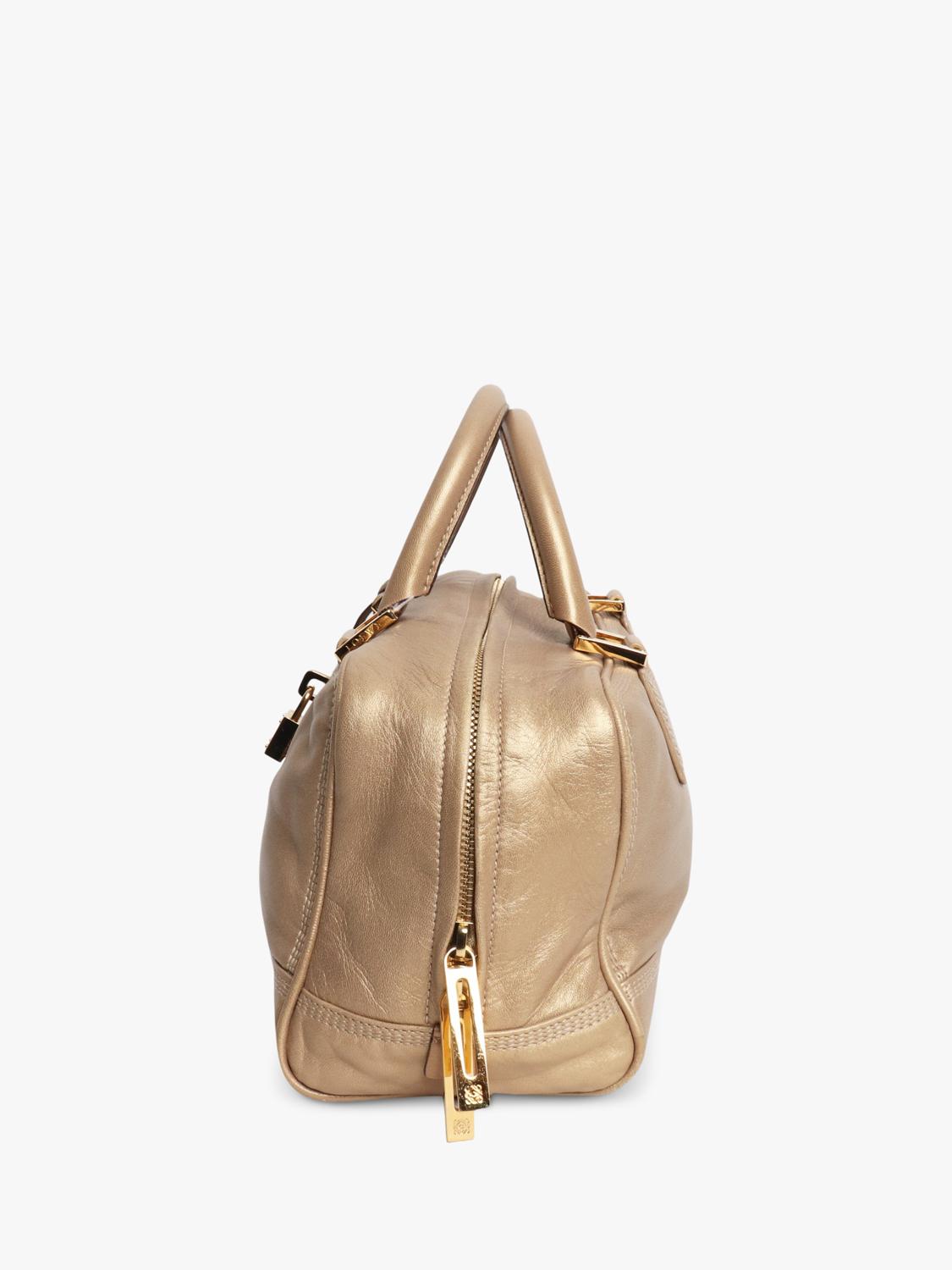LOEWE Amazona gold leather grab bag pre-owned - British product