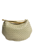Bottega Veneta Sardine top handle bag sage green lambskin, UK version