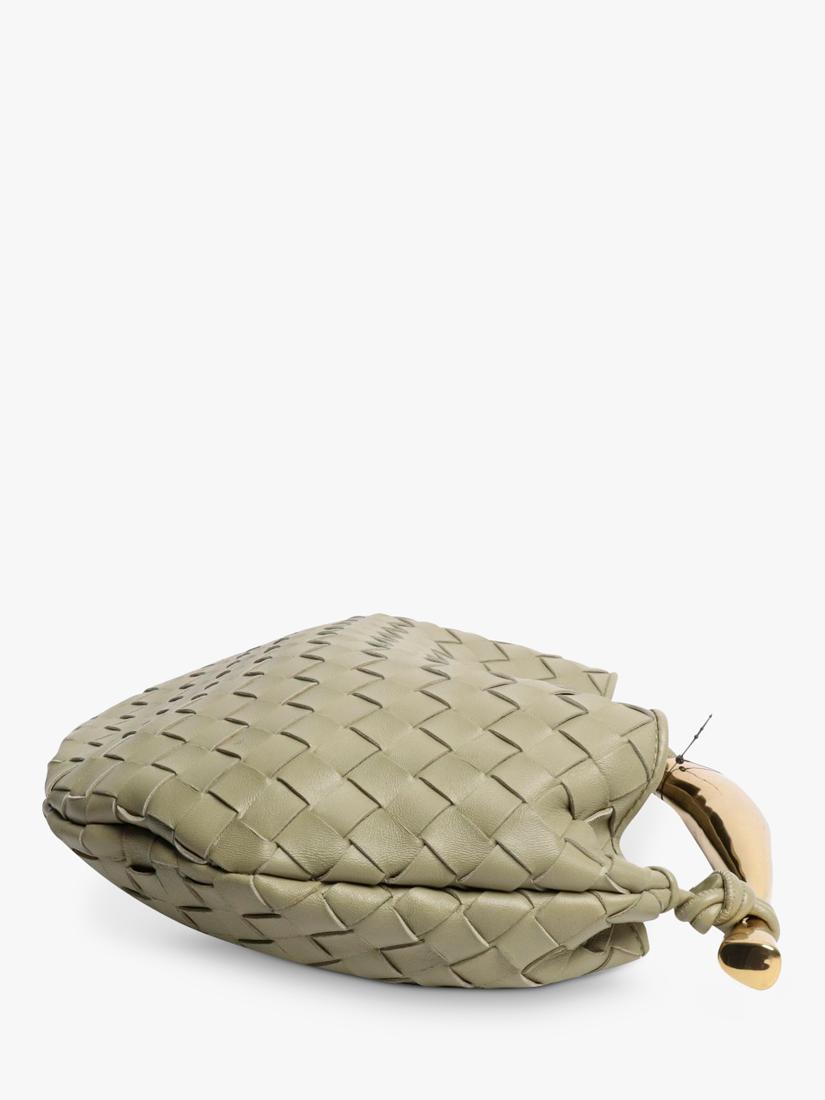Bottega Veneta Sardine top handle bag sage green lambskin, UK version