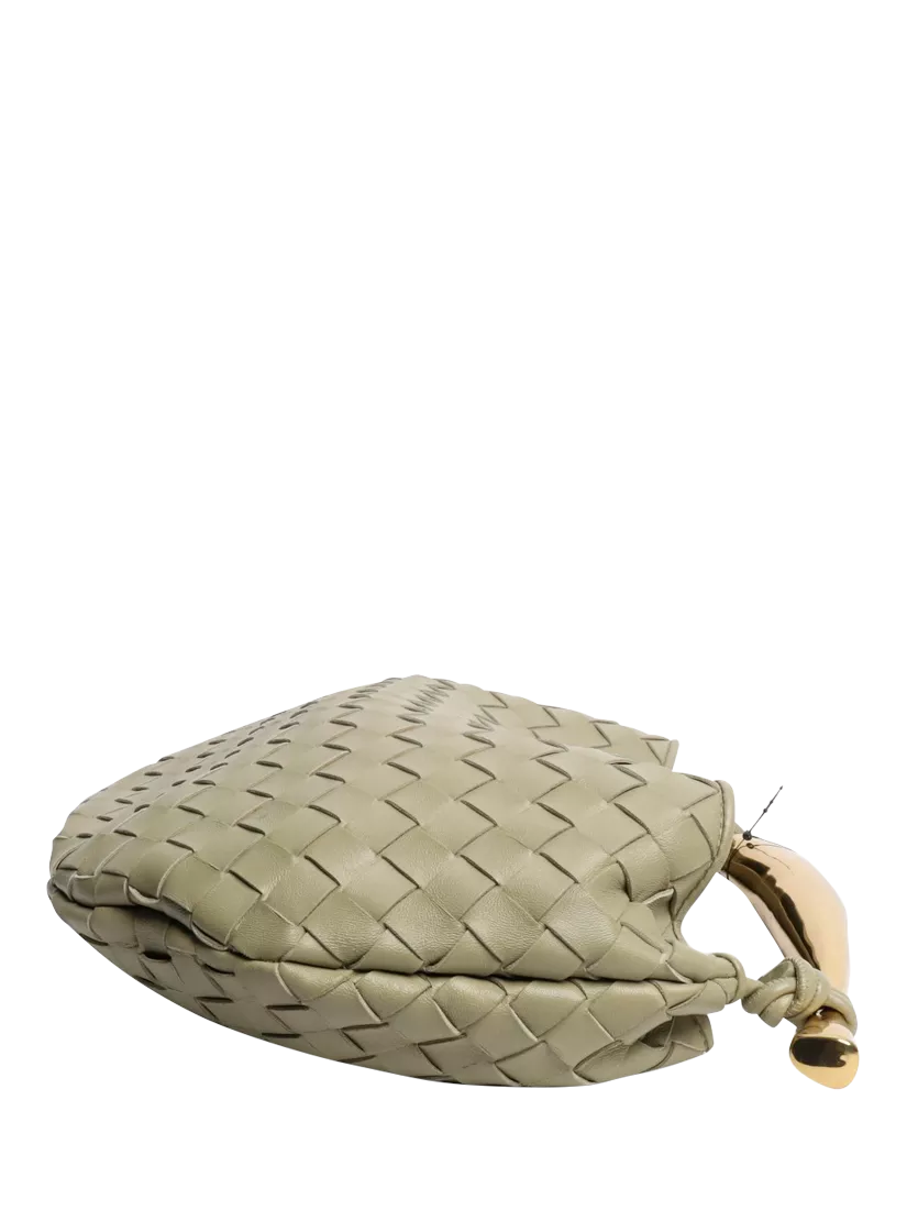 Bottega Veneta Sardine top handle bag sage green lambskin, UK version