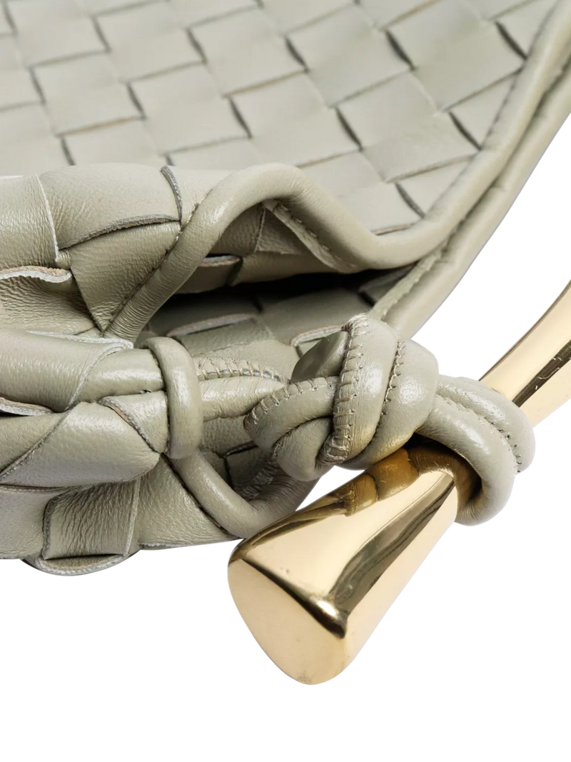 Bottega Veneta Sardine top handle bag sage green lambskin, UK version