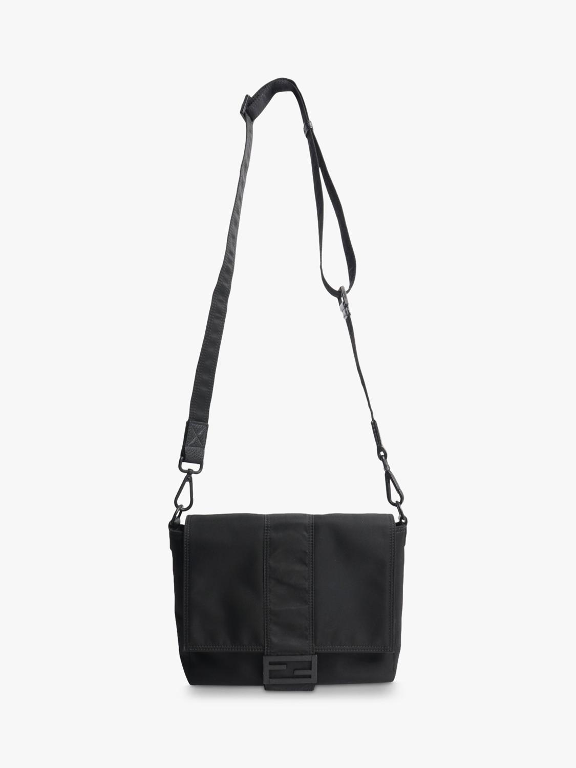 Fendi black nylon baguette bag pre-loved - British product