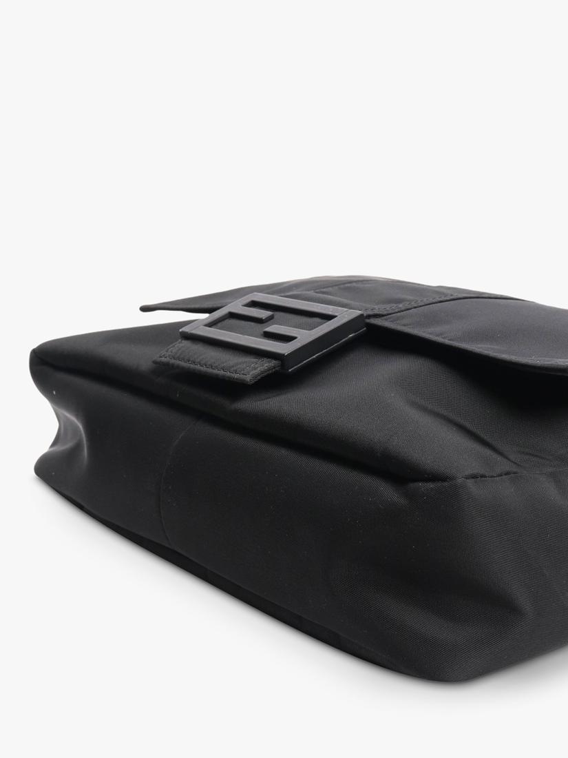 Fendi black nylon baguette bag pre-loved - British product
