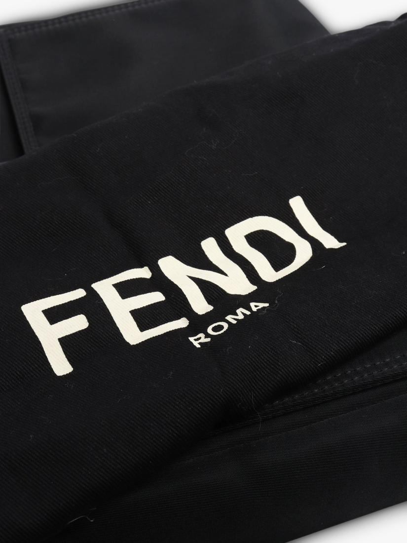 Fendi black nylon baguette bag pre-loved - British product