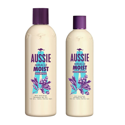 Costco UK Aussie Miracle Moist Shampoo 700ml and Conditioner 490ml- Buy online at McGrocer
