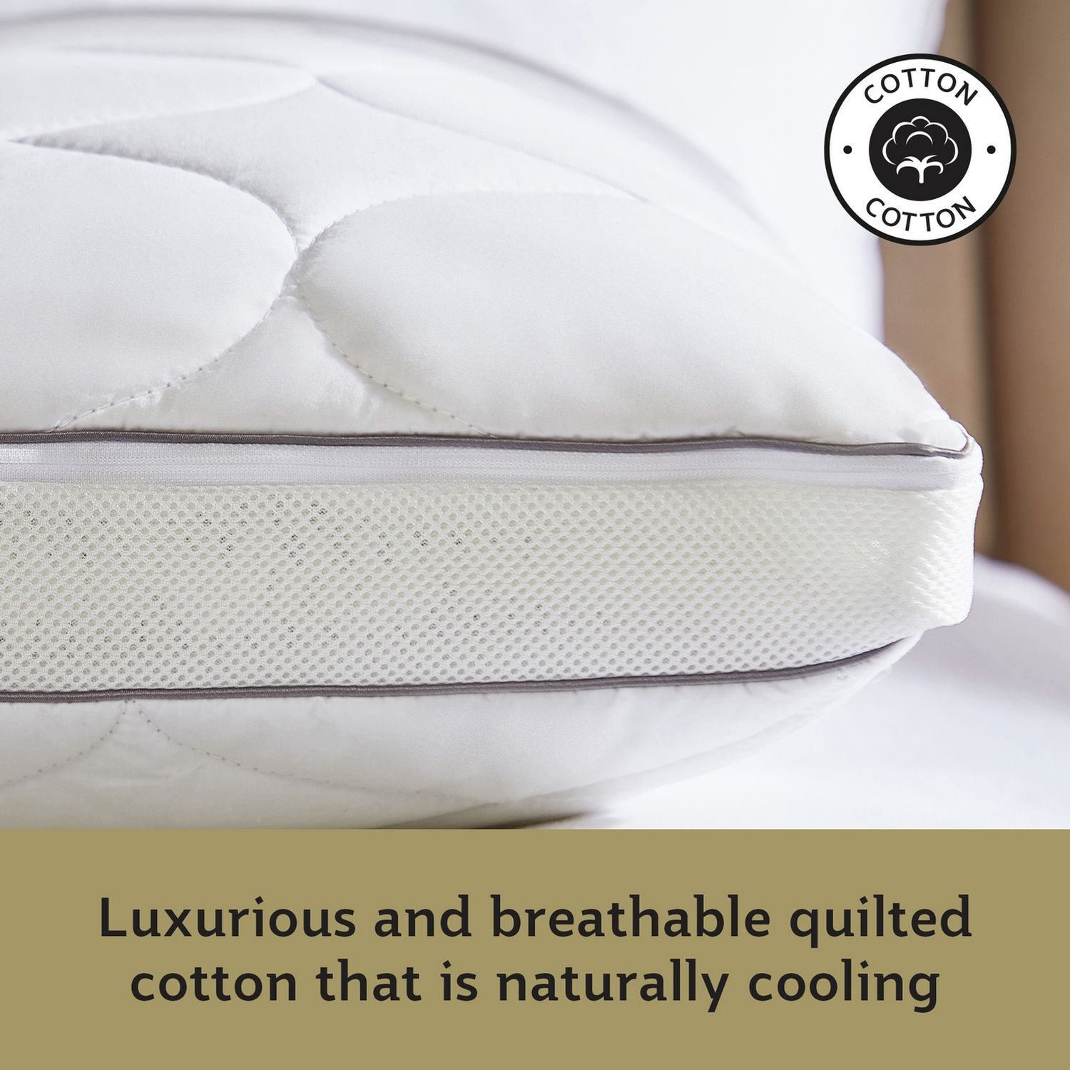 Sealy Airflow Memory Foam Pillow medium size 75cm x 45cm (British brand)
