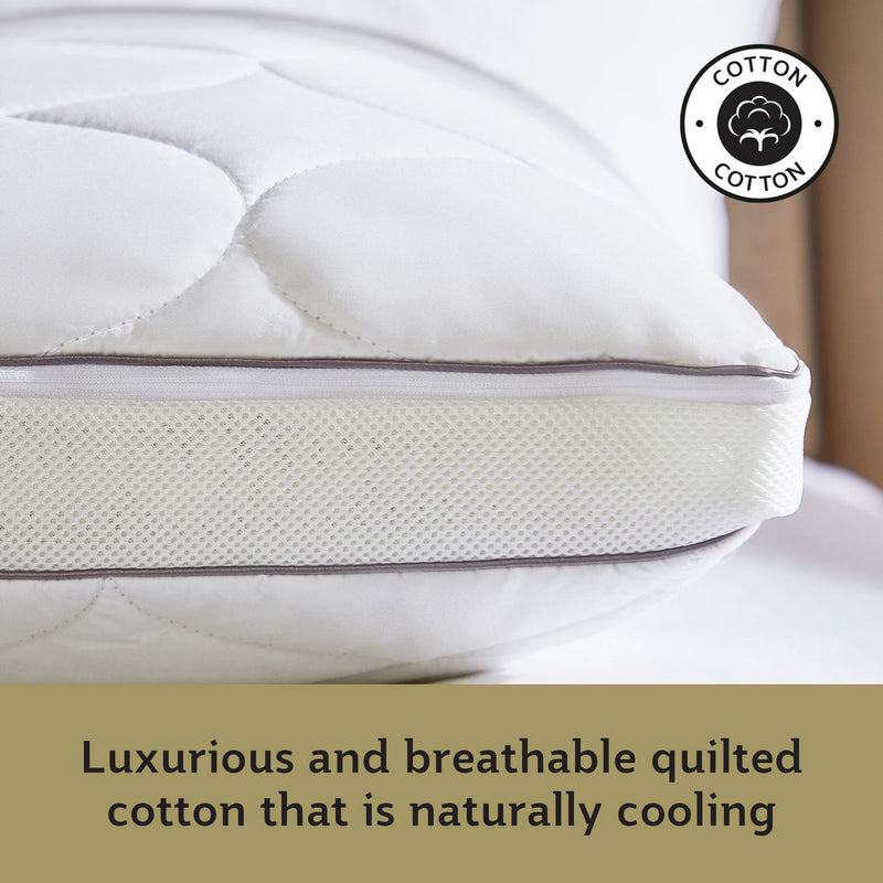 Sealy Airflow Memory Foam Pillow medium size 75cm x 45cm (British brand)