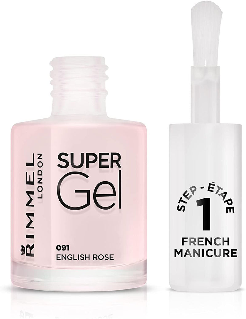 Rimmel Super Gel French Manicure in English Rose 12ml, UK version
