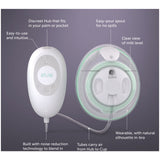 Elvie Stride single breast pump with cups and hub, UK version