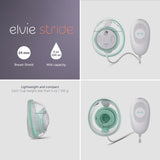 Elvie Stride single breast pump with cups and hub, UK version
