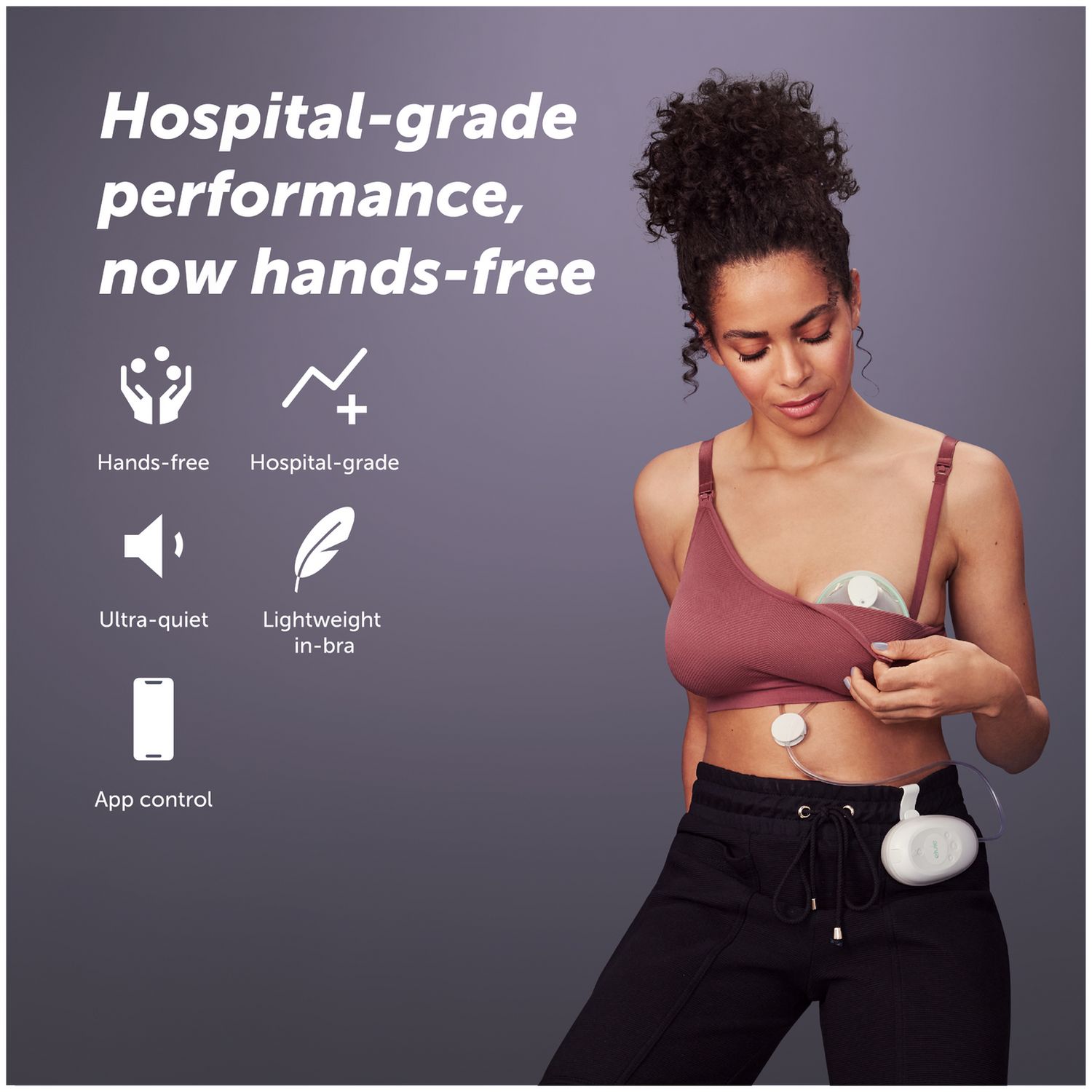 Elvie Stride double breast pump with hub kit (British brand)
