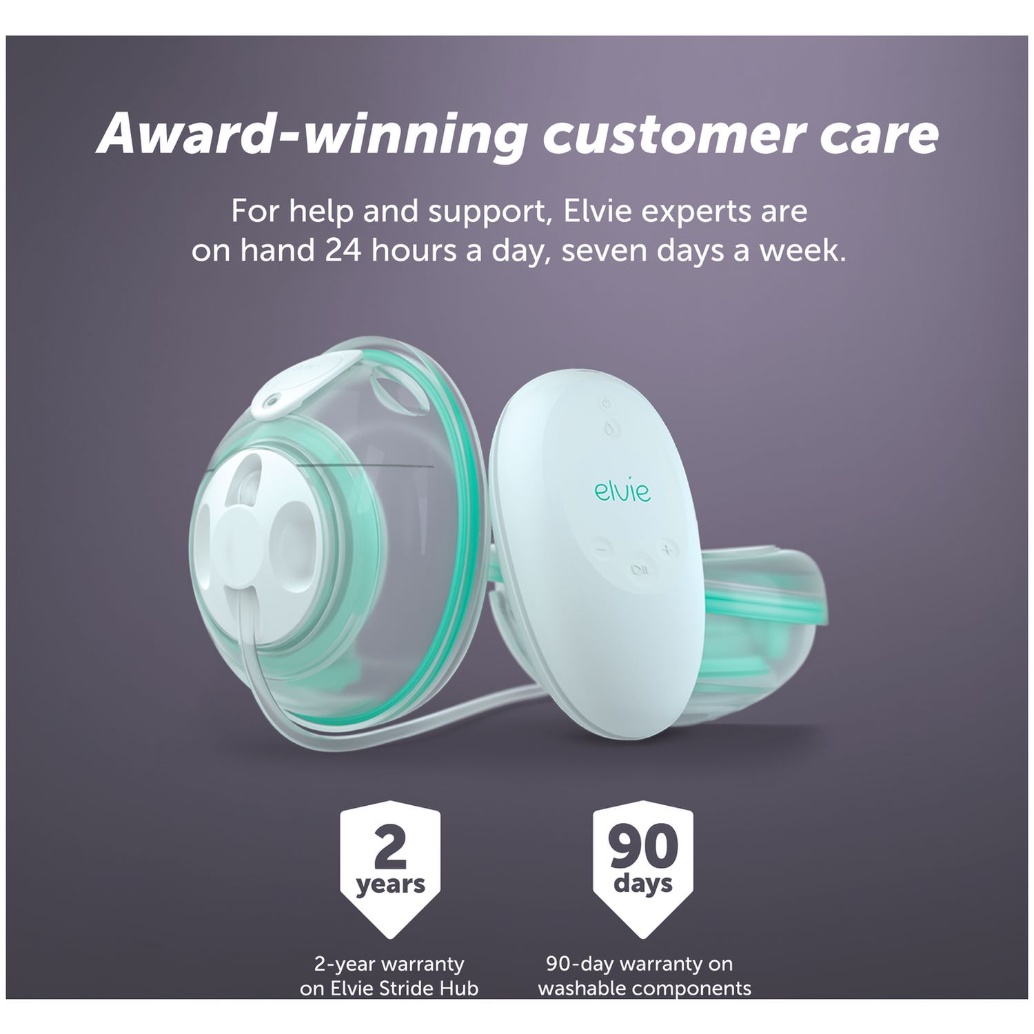 Elvie Stride double breast pump with hub kit (British brand)