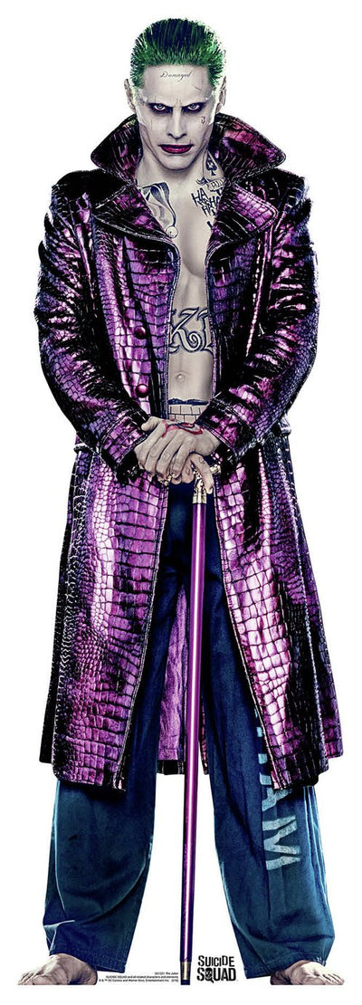 Découpe en carton grandeur nature The Joker DC Comics Jared Leto d'Argos Star Cutouts 176x59x15cm – Acheter en ligne sur McGrocer