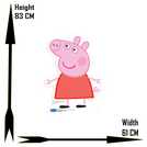 Peppa Pig cardboard cutout 83x61x15cm (British brand)