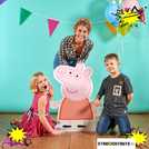 Peppa Pig cardboard cutout 83x61x15cm (British brand)