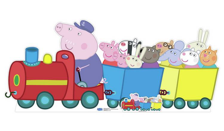 Star Cutouts Peppa Pig Grandpa Pig Train cardboard cutout 84x195x15cm (British brand)