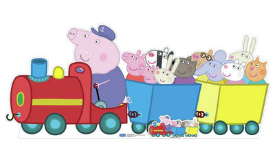 Argos Star Cutouts Peppa Pig Grandpa Pig Train Cardboard Cutout Party Decoration 84x195x15cm- Buy online at McGrocer
