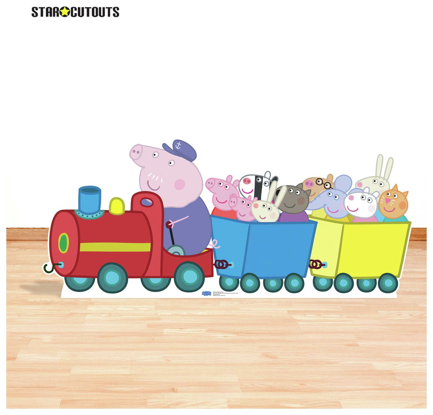 Star Cutouts Peppa Pig Grandpa Pig Train cardboard cutout 84x195x15cm (British brand)