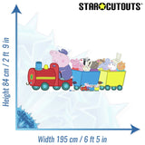 Star Cutouts Peppa Pig Grandpa Pig Train cardboard cutout 84x195x15cm (British brand)