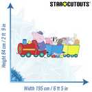 Star Cutouts Peppa Pig Grandpa Pig Train cardboard cutout 84x195x15cm (British brand)