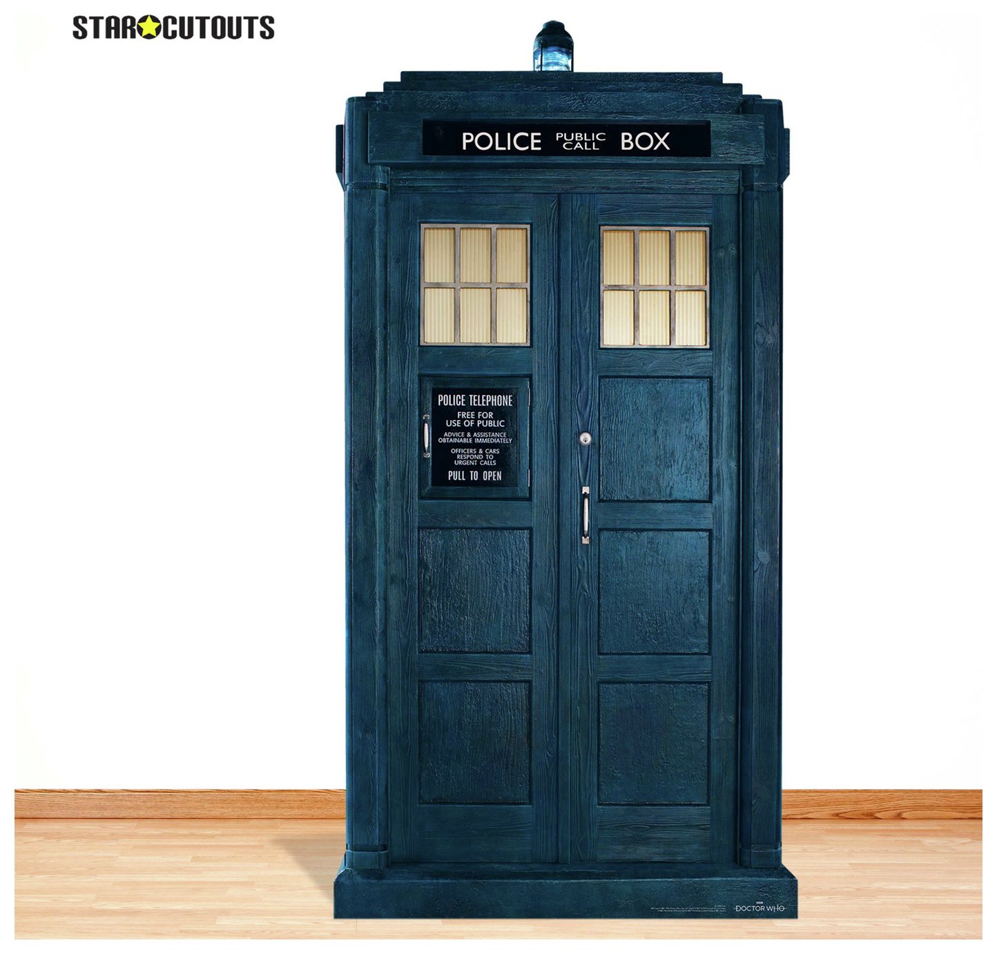 Star Cutouts Doctor Who 13th Tardis cardboard cutout 195x100x15cm (British brand)