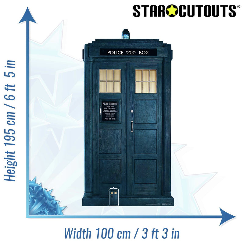 Star Cutouts Doctor Who 13th Tardis cardboard cutout 195x100x15cm (British brand)