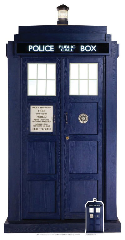 Décoration de fête de découpe en carton du Tardis Doctor Who d'Argos Star Cutouts 192cm – Acheter en ligne sur McGrocer