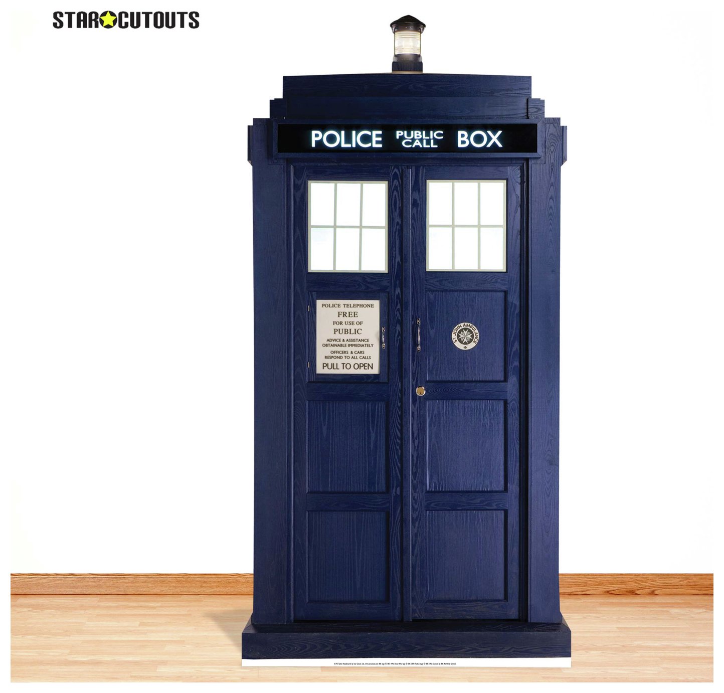 Star Cutouts Doctor Who Tardis life-size cardboard cutout 192cm height (British brand)