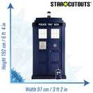 Star Cutouts Doctor Who Tardis life-size cardboard cutout 192cm height (British brand)