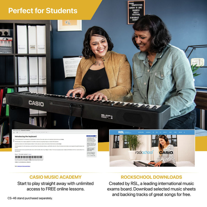 Casio CDP-S110BKST digital piano with stand 17.8kg - British product