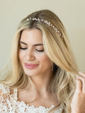 Ivory & Co rose gold bohemia crystal and pearl hair vine, UK version