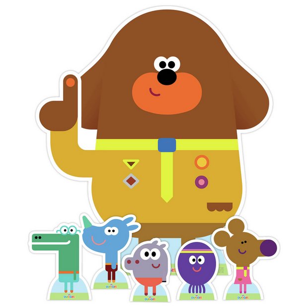 Hey Duggee cardboard cutout characters 107cm tall, imported from the UK