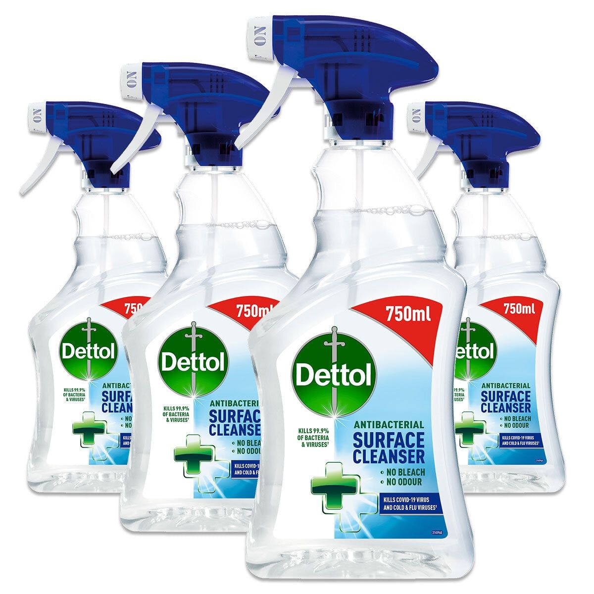 Dettol Antibacterial Surface Cleanser, 4 x 750ml GOODS Costco UK