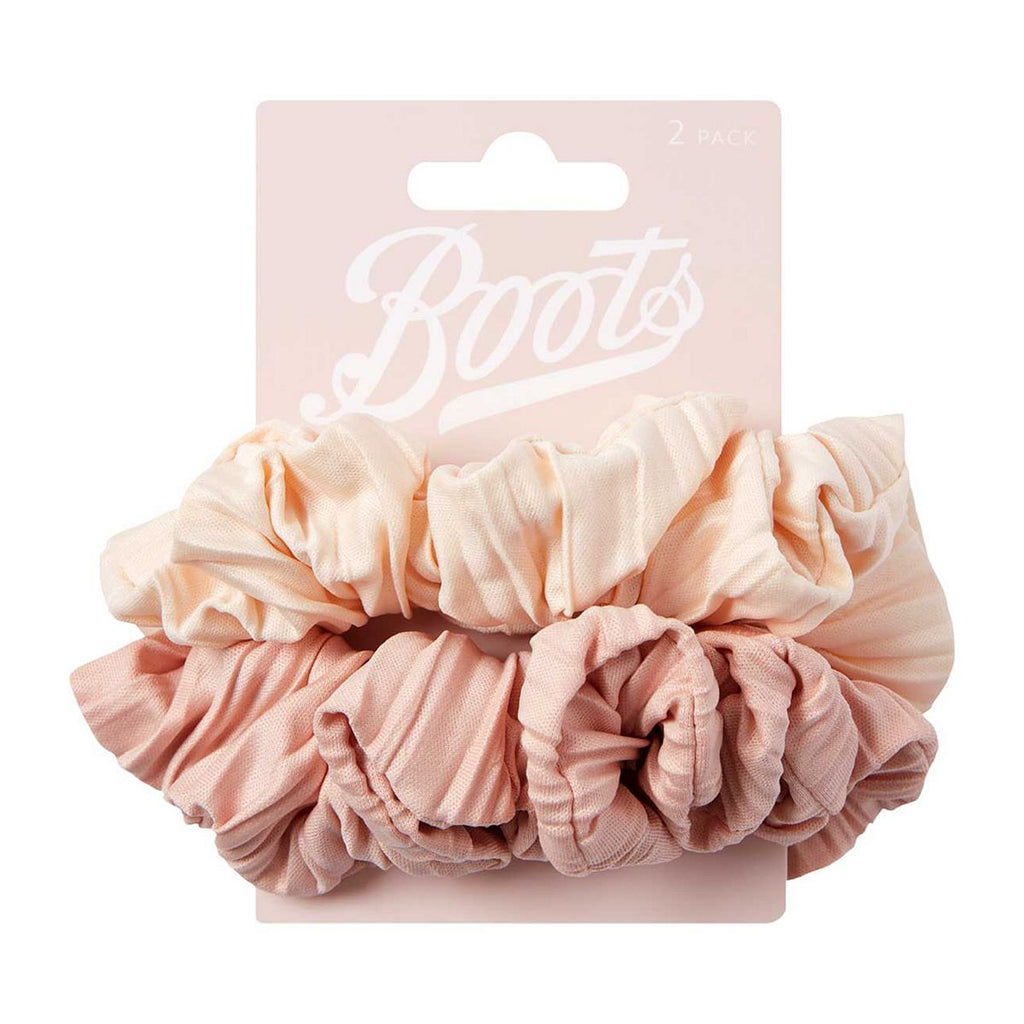 Boots Satin Fabric Scrunchies 2 pk