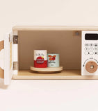 Le Toy Van wooden microwave toy with rotating plate - British product