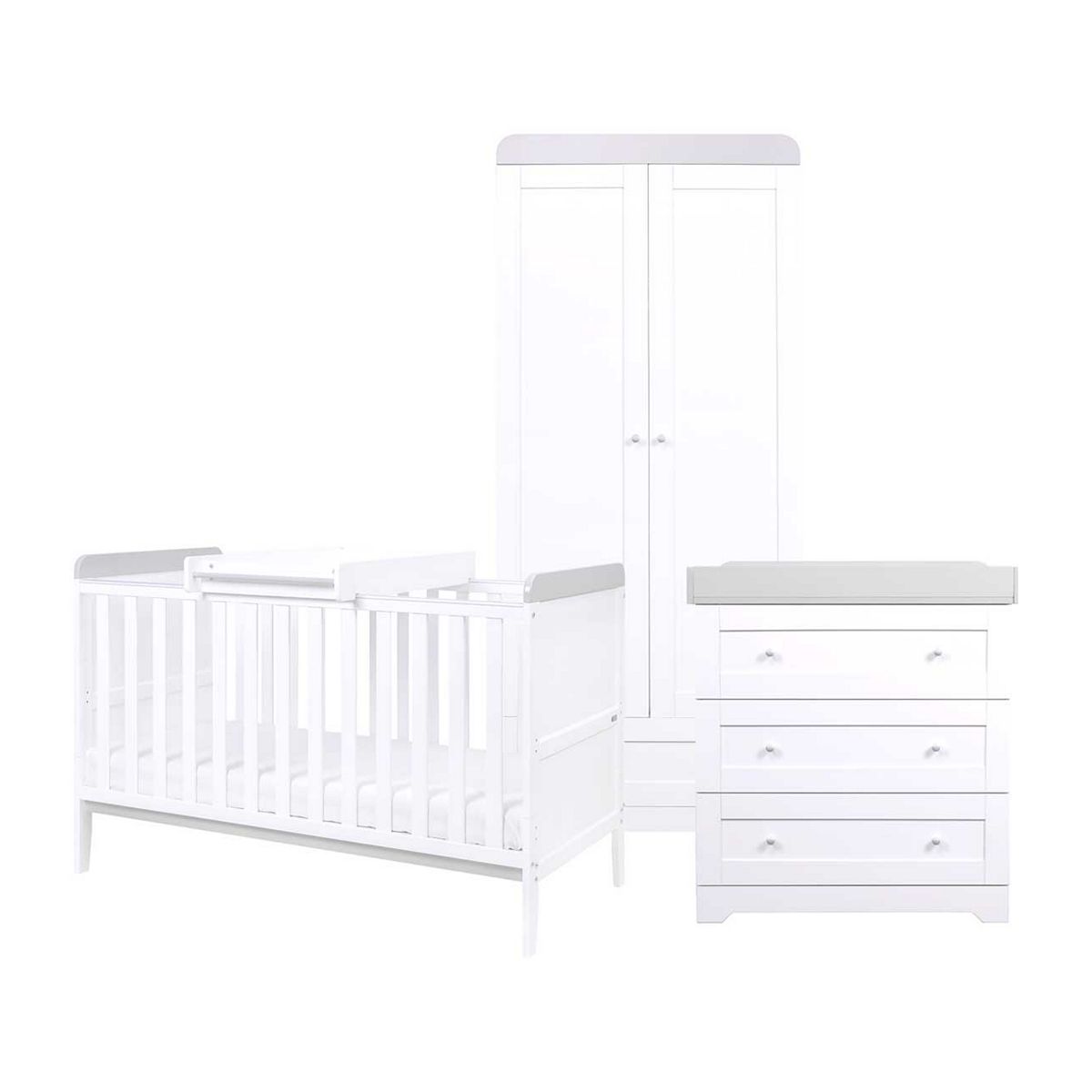 Tutti Bambini Rio 3 Piece Room Set - White/Dove Grey GOODS Boots   